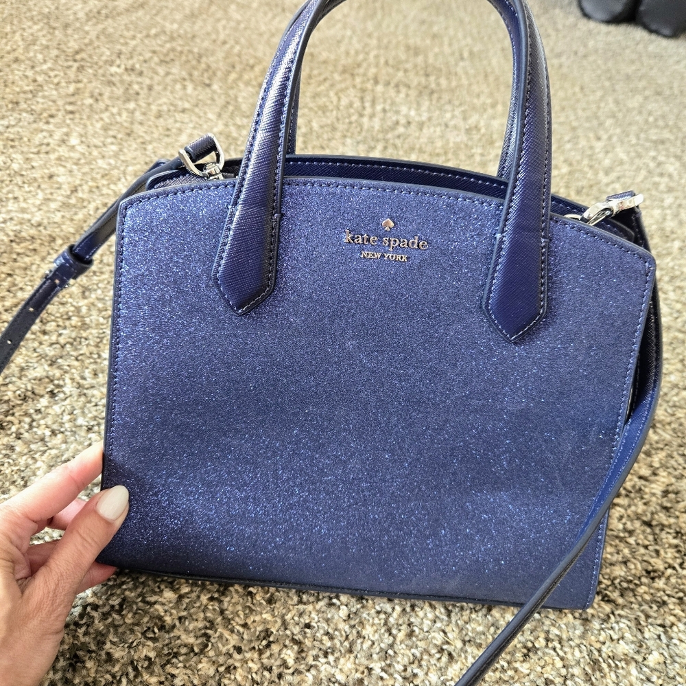 Kate Spade Glitter Blue Purse